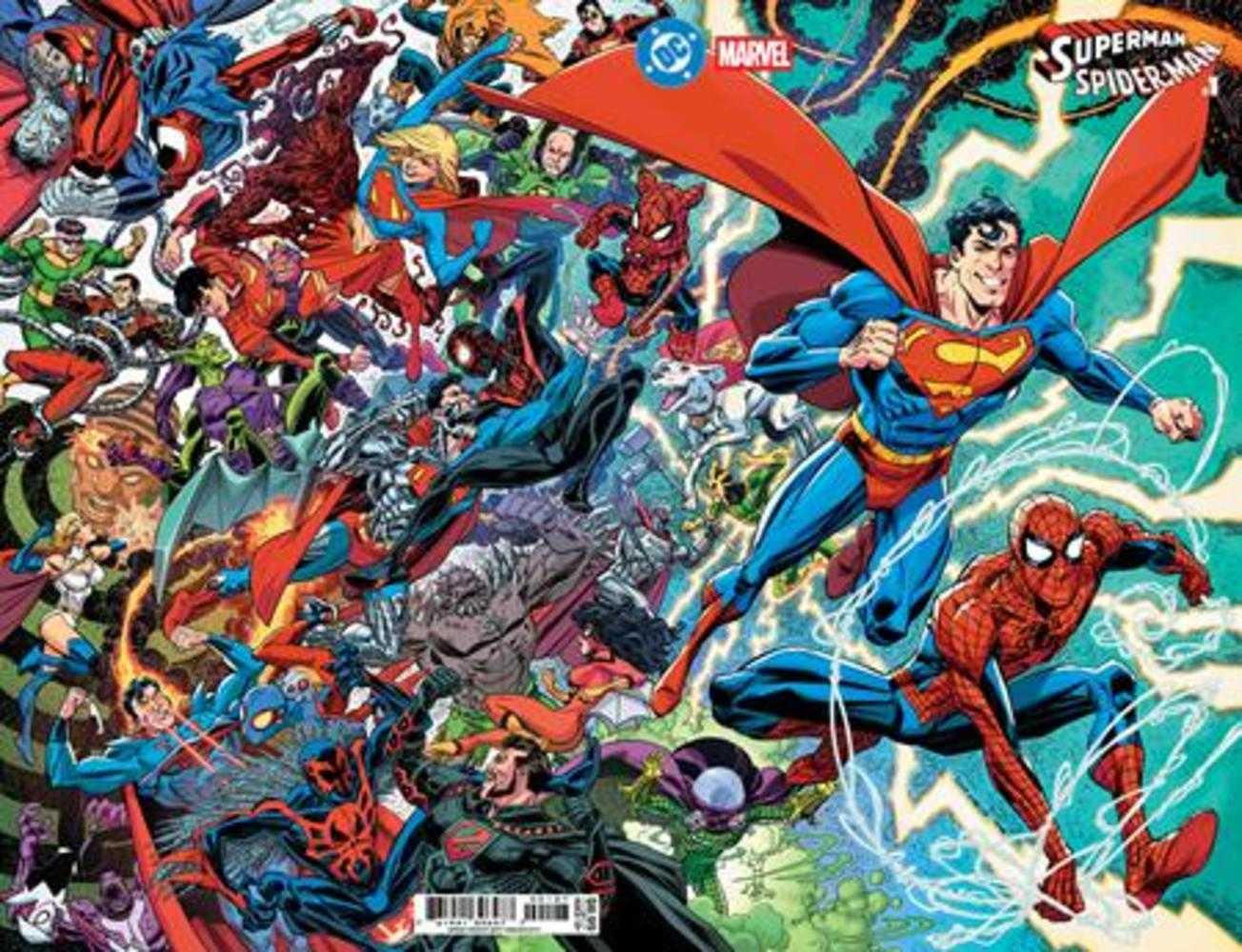 DC Marvel Superman Spider-Man #1 (One Shot) Cover O Scott Koblish Supermans & Spider Mans Card Stock Variant