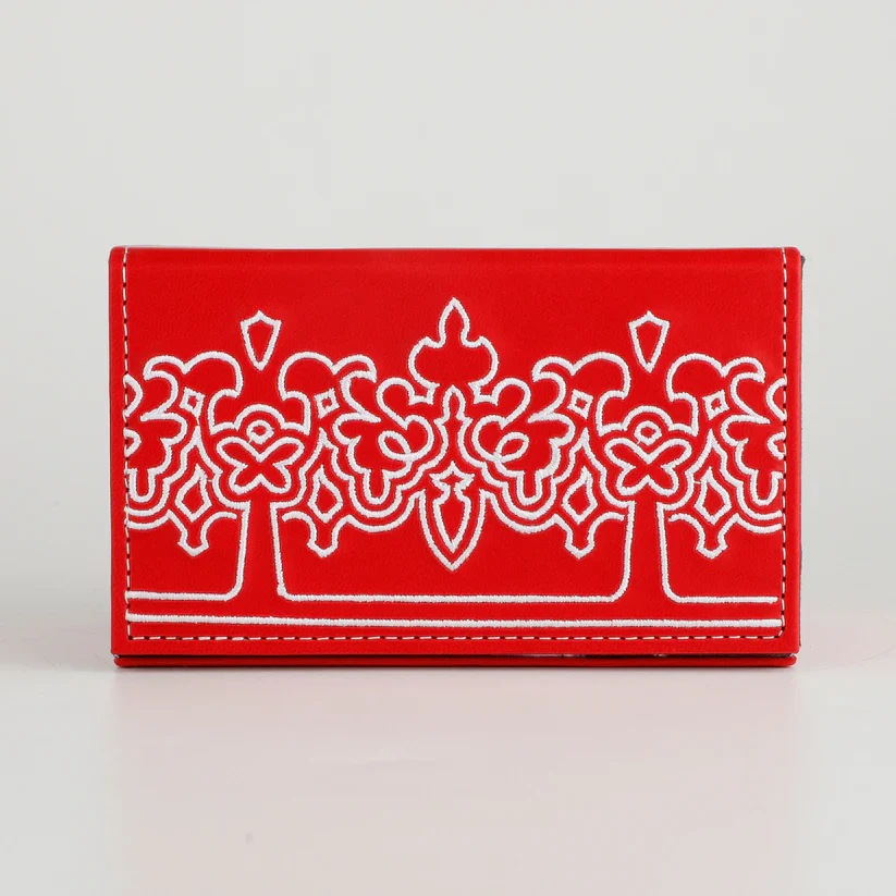 2B MINE Faux Leather Dicewinder Deck Box - 2bonbon Red