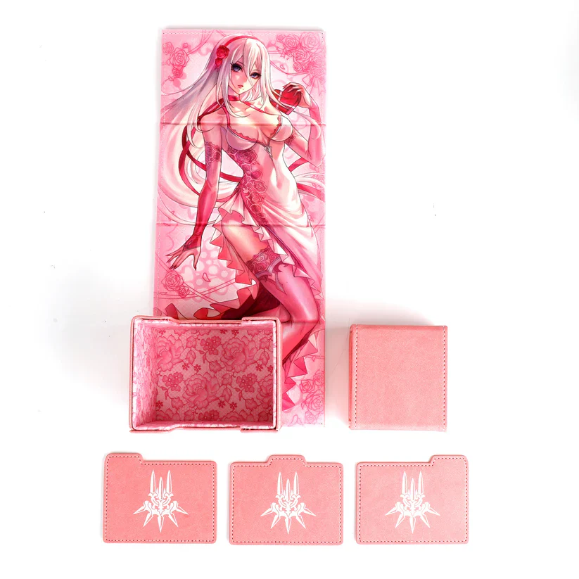 2B MINE Faux Leather Dicewinder Deck Box - YoRHart Pink - Image 2