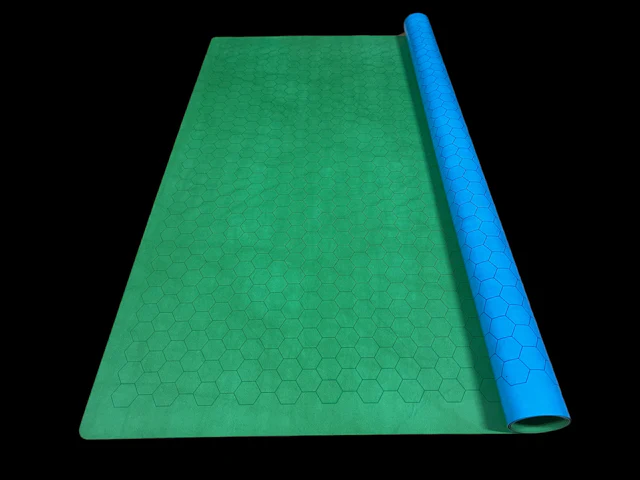 Megamat 1" Reversible Blue-Green Hexes - Image 3