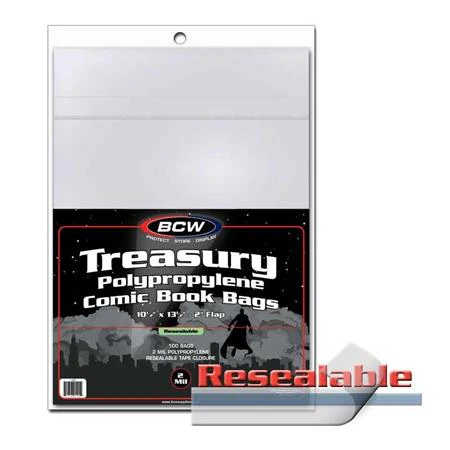 BCW Treasury Resealable Bags 100 CT