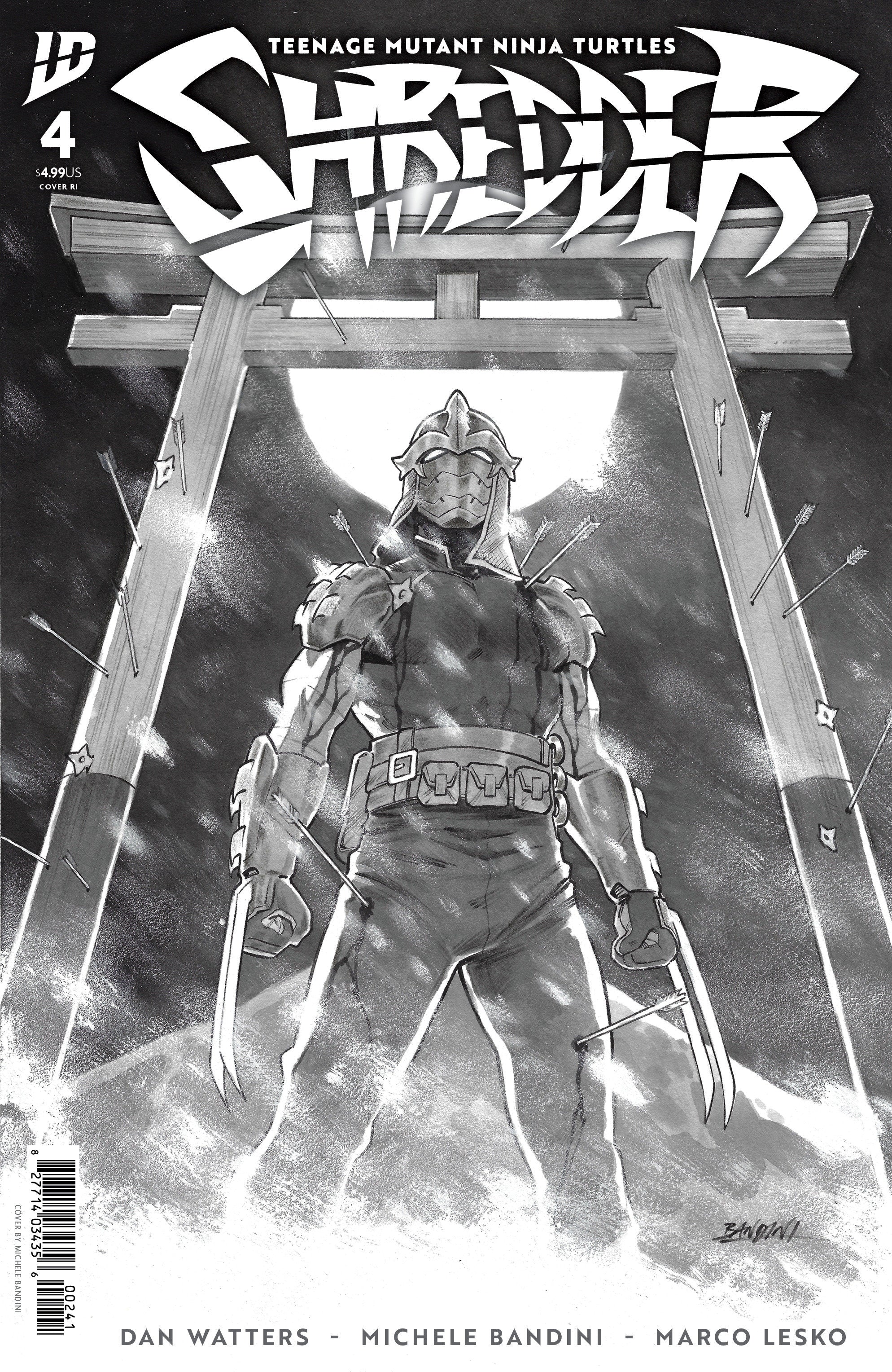 Teenage Mutant Ninja Turtles: Shredder #4 Variant Ri (10) (Bandini Black & White)