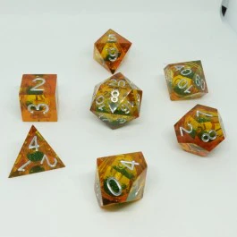 Chronicle RPG Accessories: 7CT Liquid Core - Molten Copper Dice Set