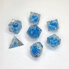 Chronicle RPG Accessories: 7CT Liquid Core - Molten Rainshard Dice Set