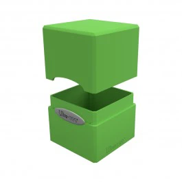 Deck Box Satin Cube Lime Green