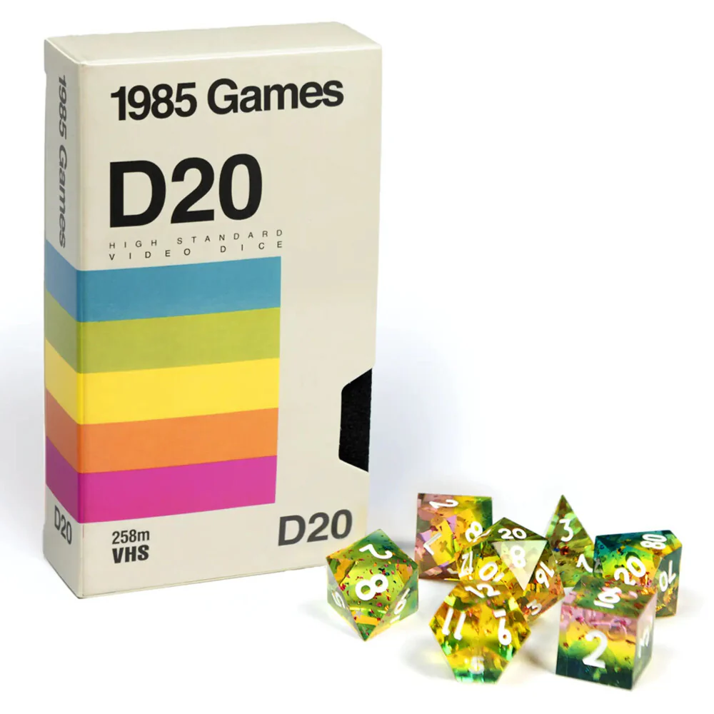 Dice: VHS Dice- Rainbow
