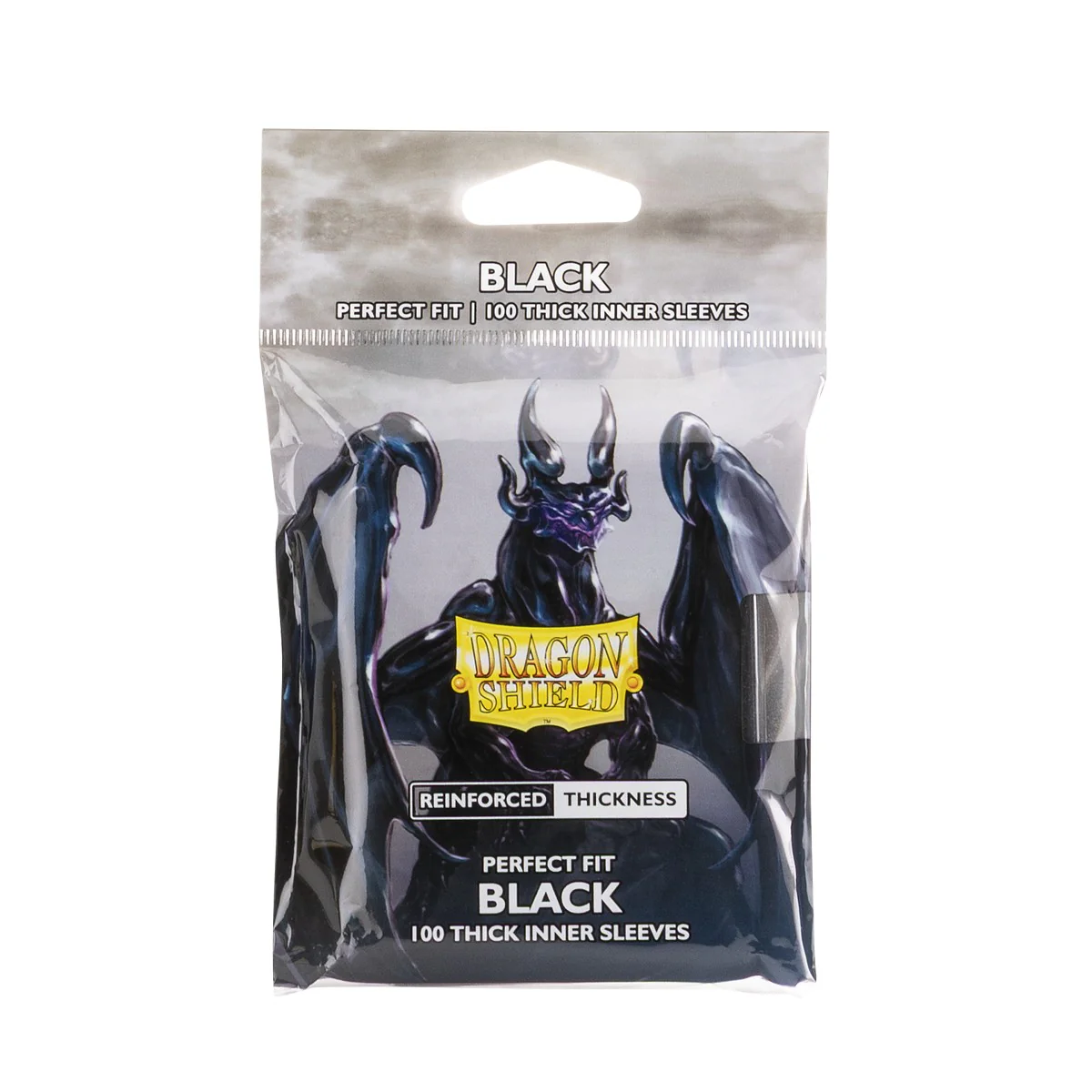 Dragon Shield Sleeves: Perfect Fit Standard Thick Inner - Black 100CT