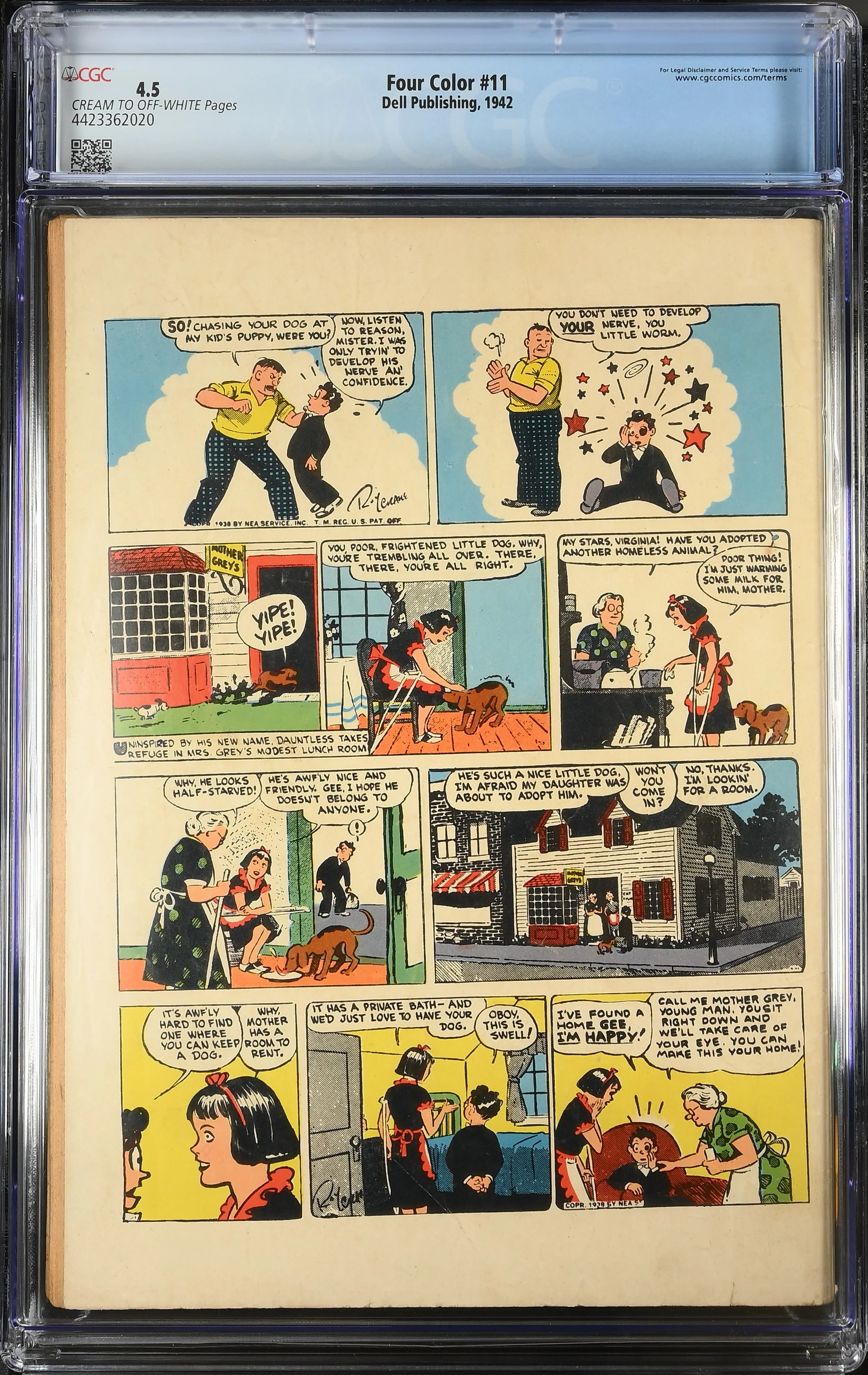 Four Color #11 Wash Tubbs (1942) CGC 4.5 - Image 2