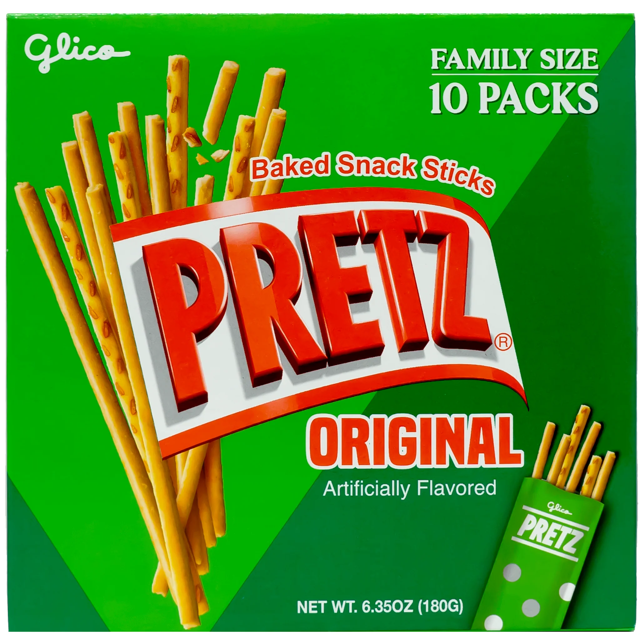 GLICO Pretz Party Size Baked Snack Sticks Salad Flavor 180g
