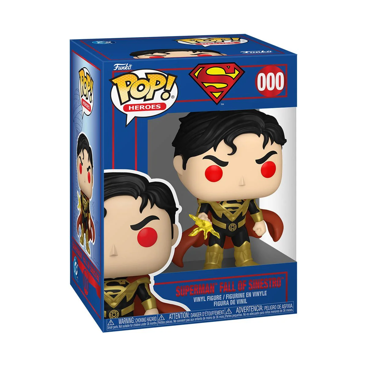 Pop Heroes Shield Thru The Ages Superman Fall Sinestro Figure (
