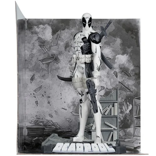 Marvel Deadpool The New Mutants #98 Line Art 1:10 Scale Posed Figure with Scene - Gold Label Exclusive - Image 2