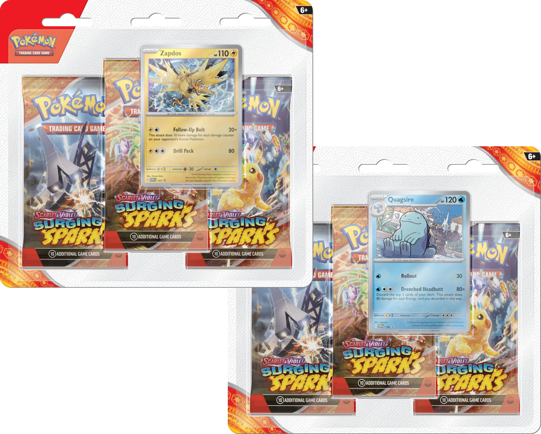 Scarlet & Violet - Surging Sparks - 3-Pack Blister