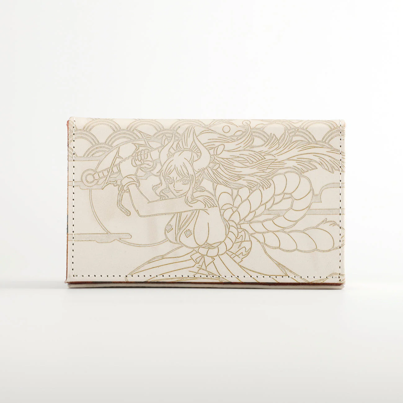 Oni v2 - Genuine Leather Dicewinder Deck Box Ivory - Yamato - One Piece