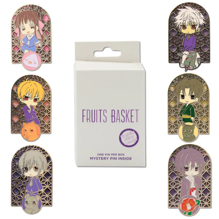 Blind Box Mystery Pin  - Fruits Basket Stained Glass Window - Image 2
