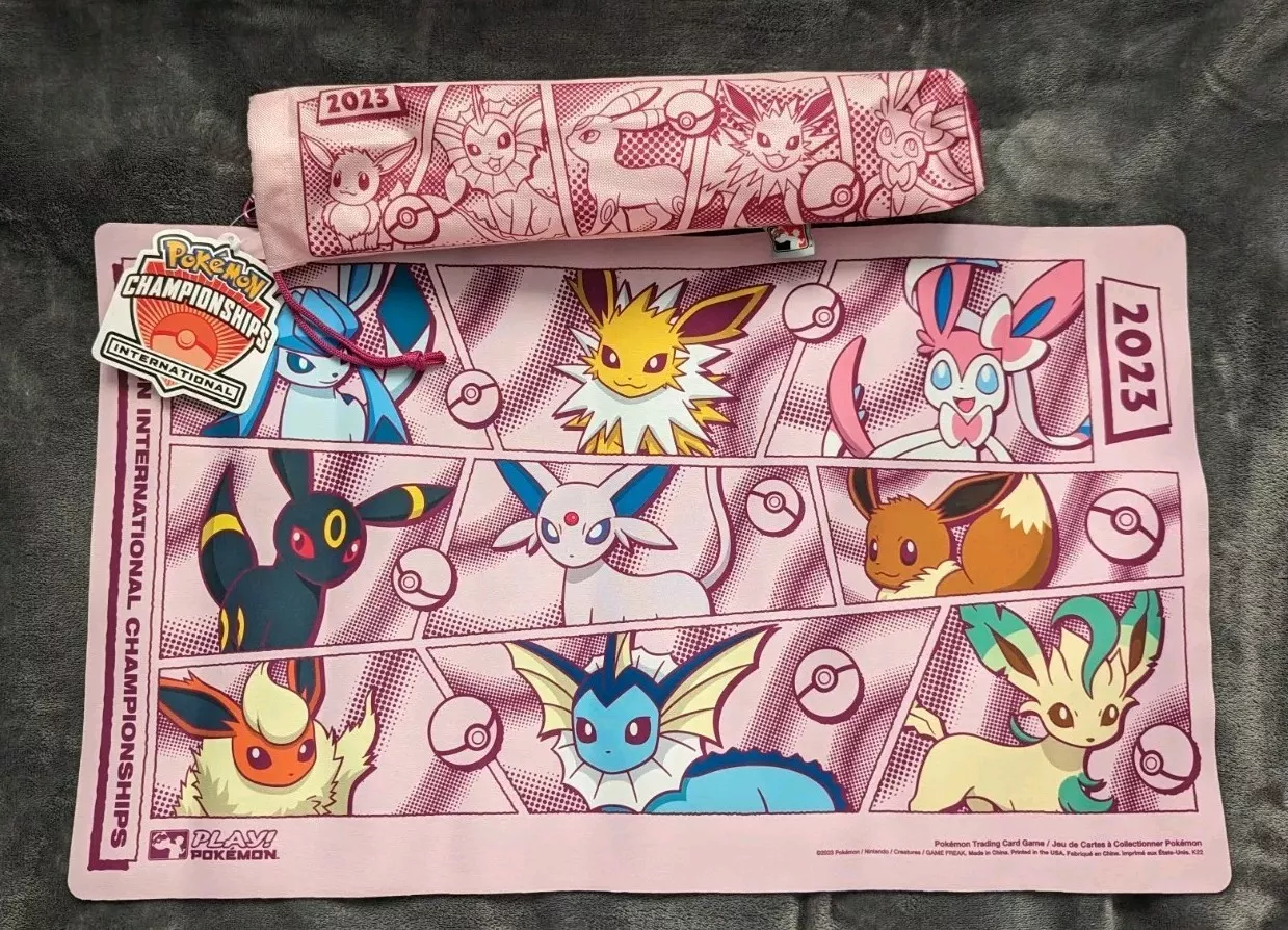 Pokemon EUIC 2023 Exclusive Eeveelution Playmat & Bag New Sealed