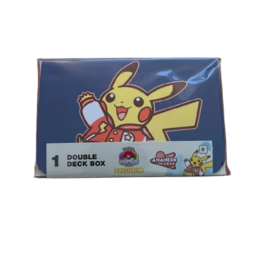 Pokemon World Championships 2025 Anaheim Exclusive Double Deck Box (Varsity Pikachu)