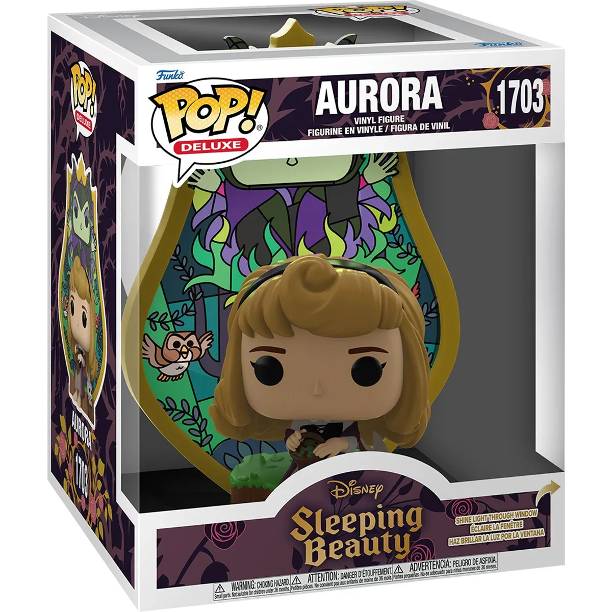 Pop Animation Sleeping Beauty Aurora Stained Glass Figure