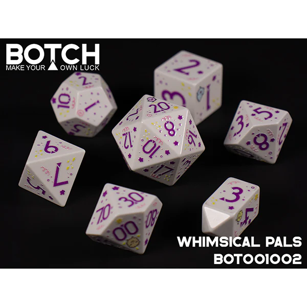 7-Die Set Botch Dice: Whimsical Pals