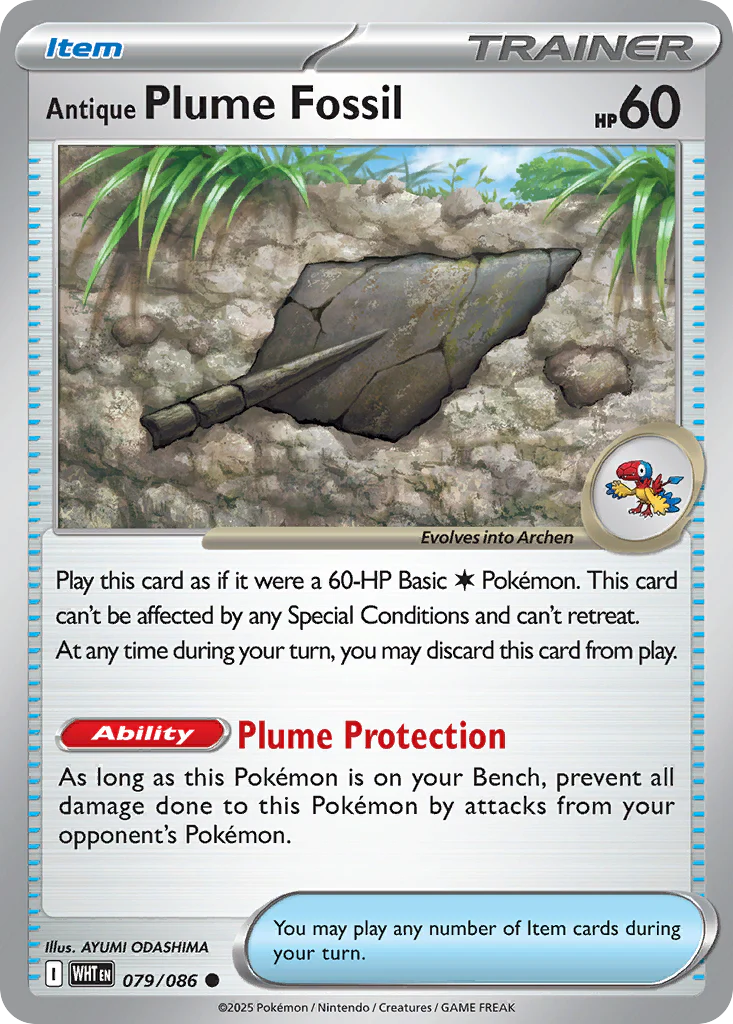 Antique Plume Fossil - 079/086