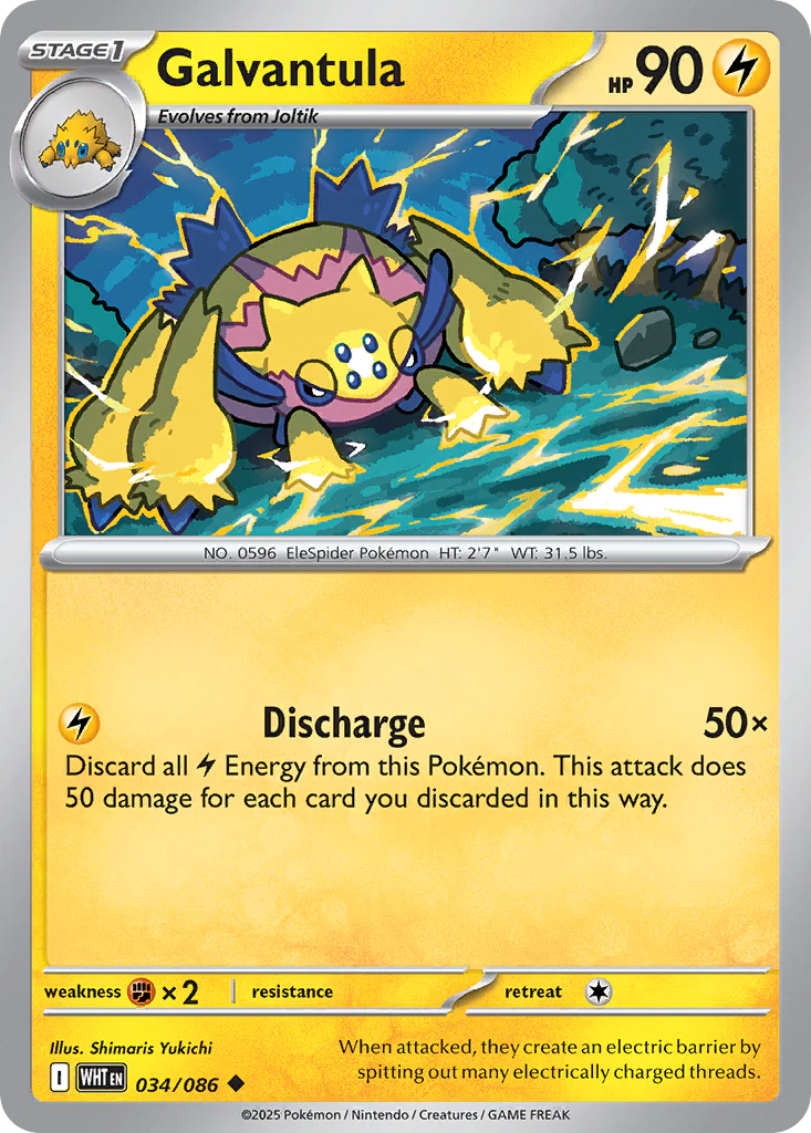 Galvantula - 034/086 - Reverse Holofoil
