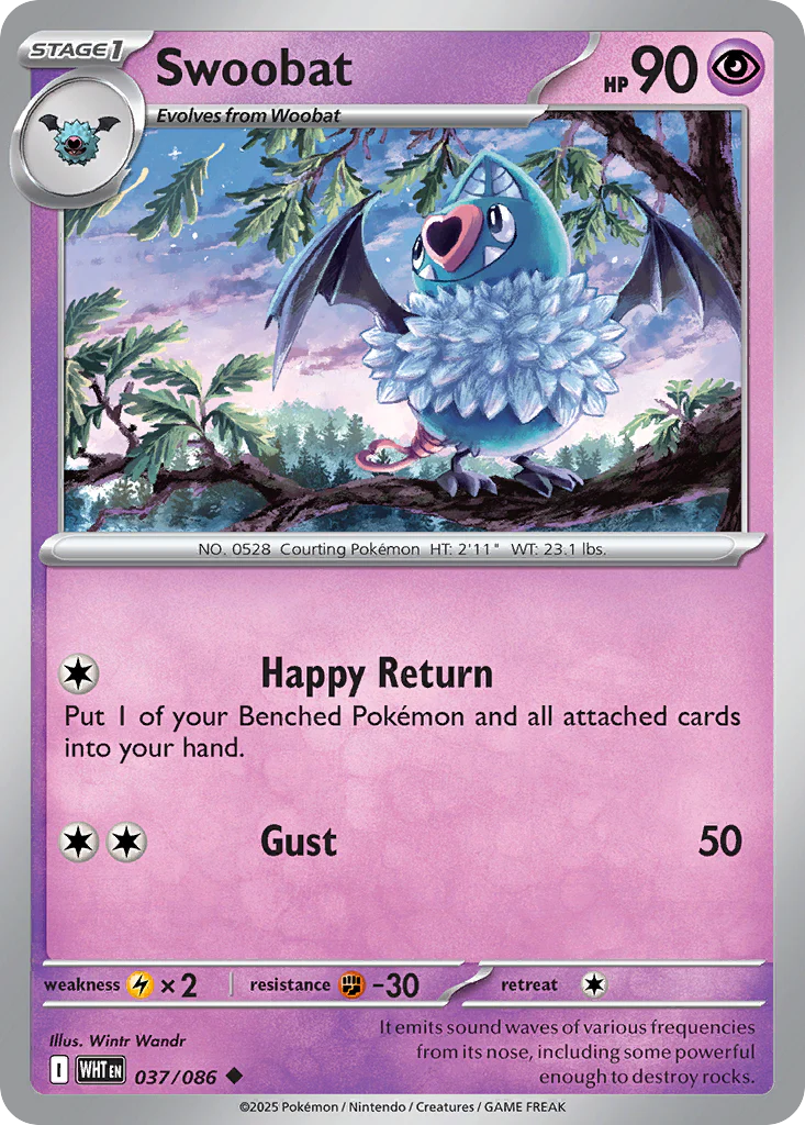 Swoobat - 037/086 - Reverse Holofoil