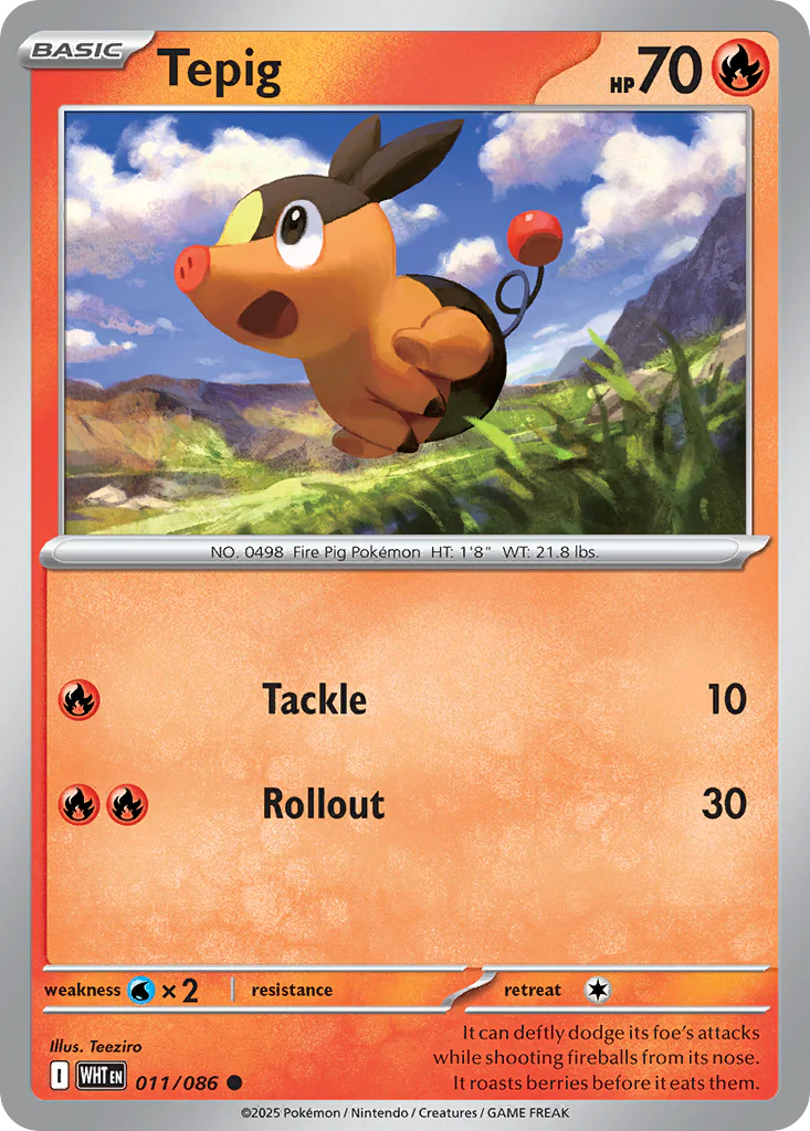Tepig (Master Ball Pattern) - 011/086