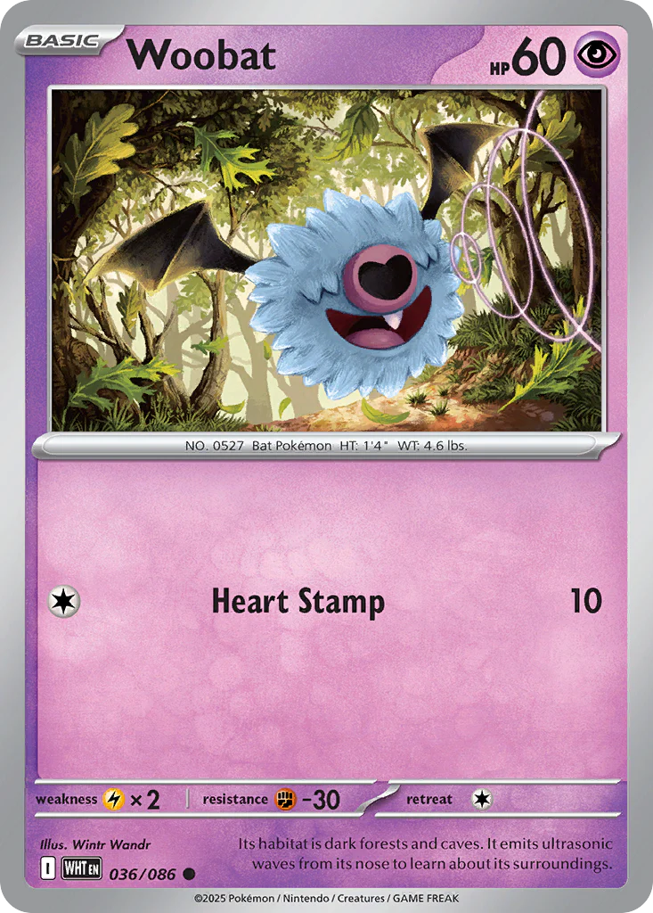 Woobat (Poke Ball Pattern) - 036/086