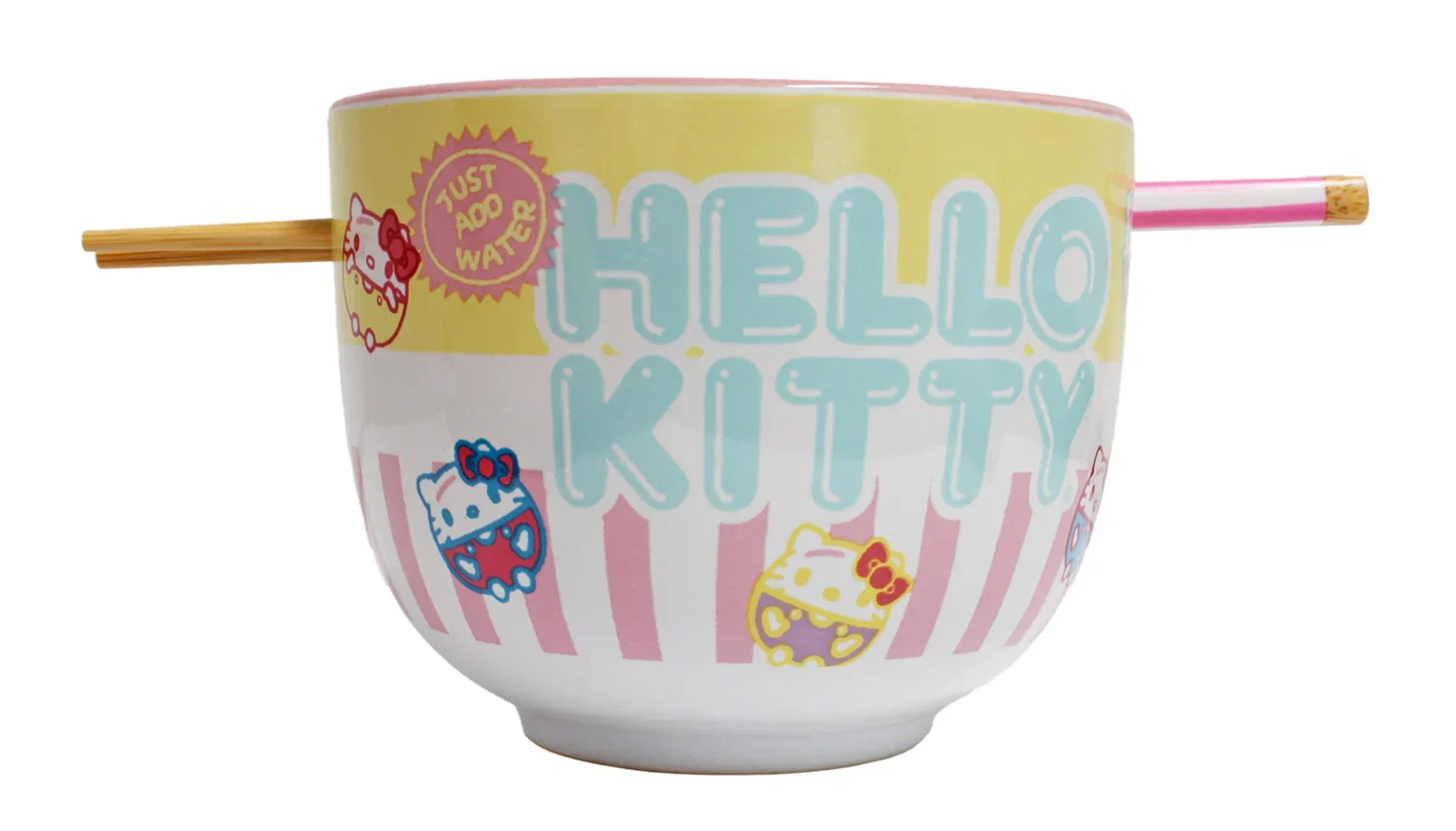 Hello Kitty Ramen Bowl & Chopsticks - Retro