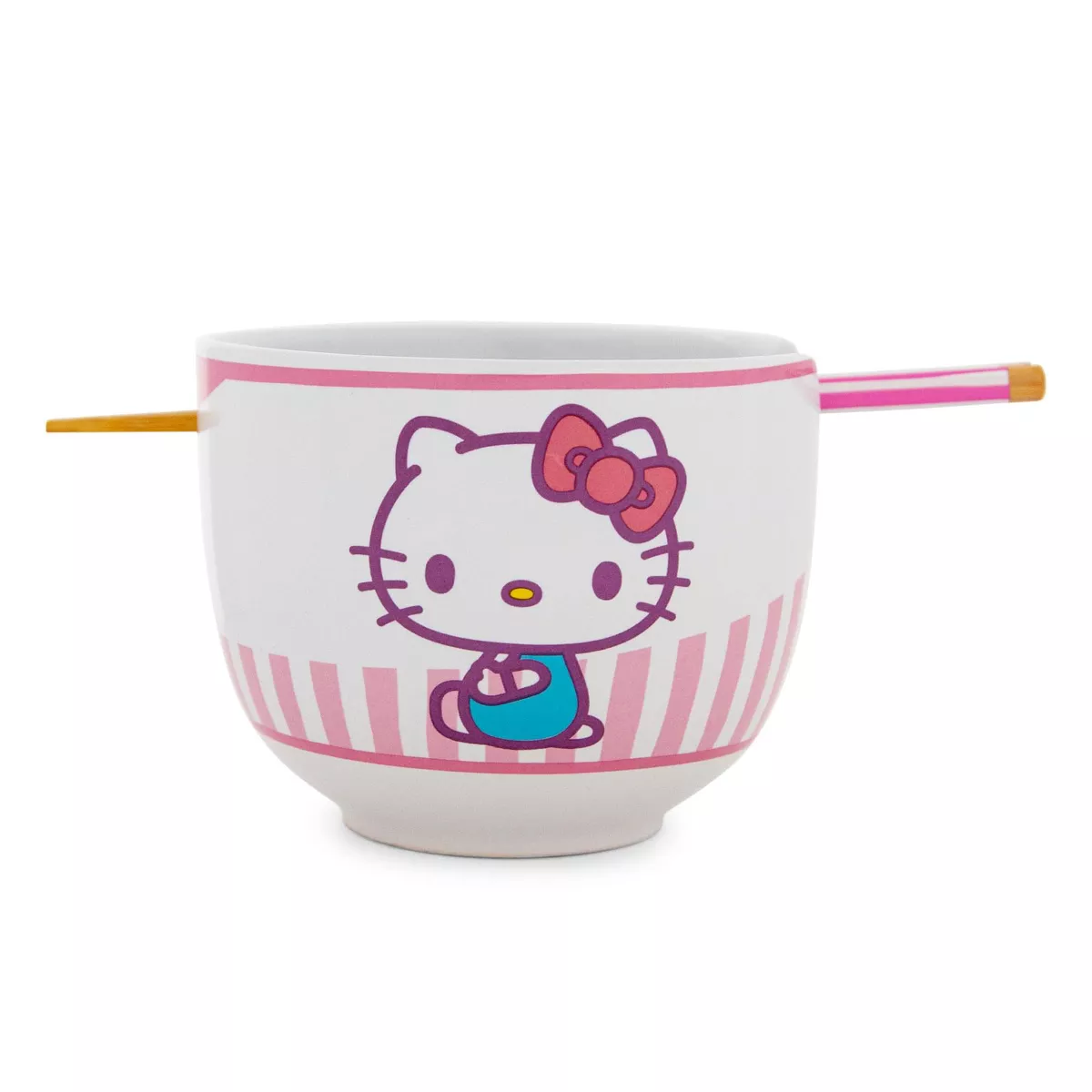 Hello Kitty Ramen Bowl w' Chopsticks & Spoon
