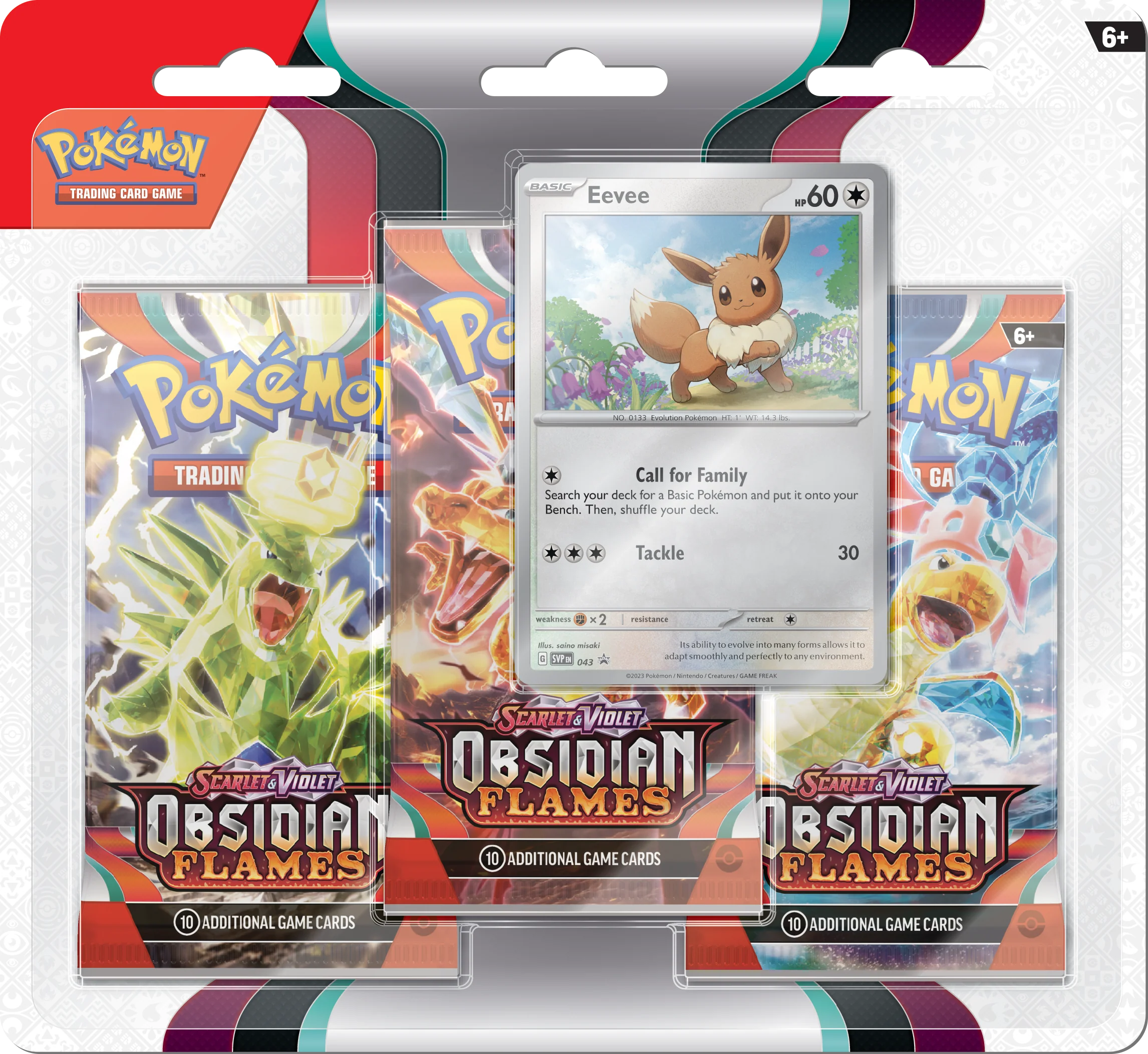 Scarlet & Violet - Obsidian Flames - 3-Pack Blister
