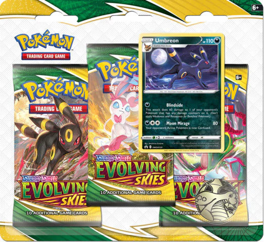 Sword & Shield - Evolving Skies 3-Pack Blister - Umbreon