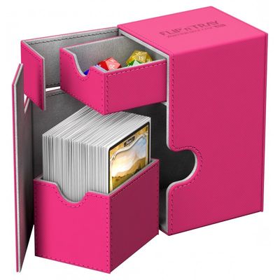 Ultimate Guard - Flip'N'Tray Deck Case 80+ Standard Size Xenoskin Pink
