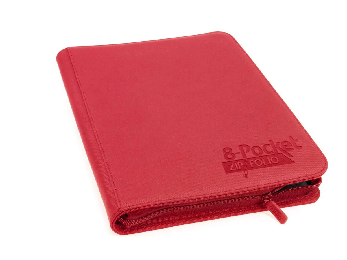 Ultimate Guard 8-Pocket Zipfolio Xenoskin Red