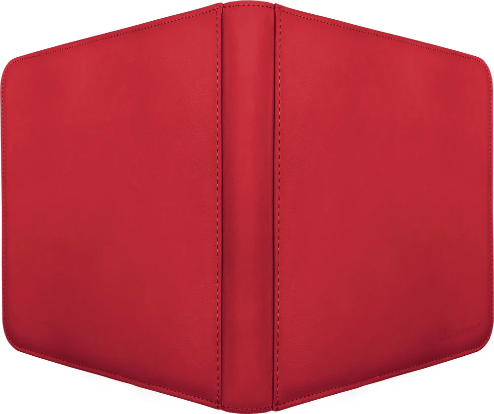 Vivid 12-Pocket Zippered PRO-Binder - Red