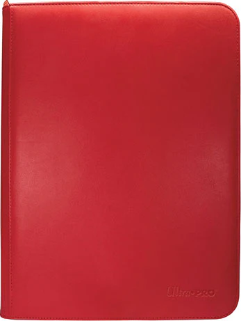 Vivid 9-Pocket Zippered PRO-Binder: Red
