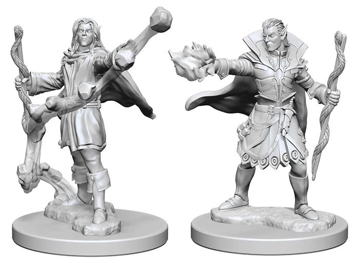 Pathfinder Deep Cuts Unpainted Miniatures: W01 Elf Male Sorcerer